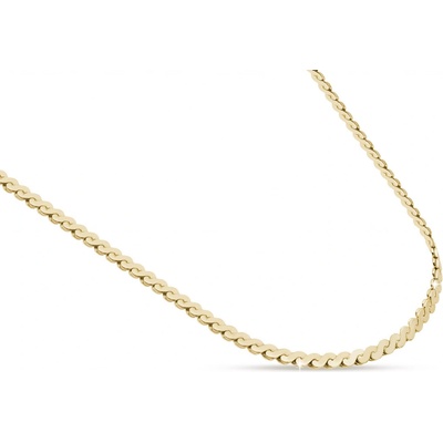 Biju Pozlacený řetízek 14k zlatem - proplétané zrna 3001973