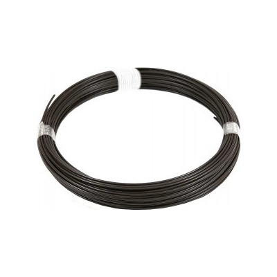 Napínací drát poplastovaný Zn+PVC, hnědý, 78 m