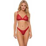 Obsessive Crimessa 2-pcs Set Red S/M