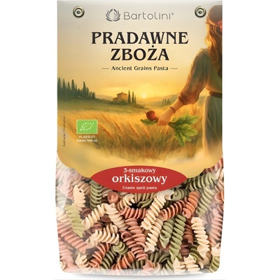 Bartolini těstoviny 3 příchutě Špaldové fusilli BIO 250 g