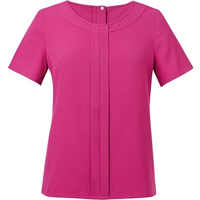 Brook Taverner dámska blúzka s krátkym rukávom BR803 Fuchsia