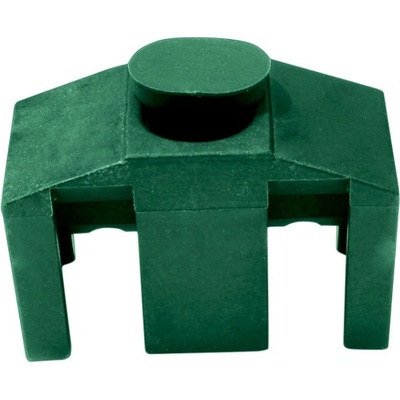Příchytka PVC na čtyřhranný sloupek pro panely PILOFOR CLASSIC, zelená
