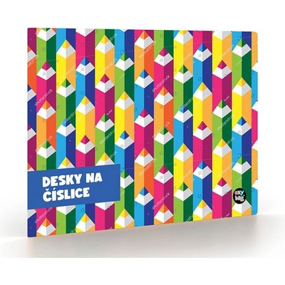 Desky na číslice Pastelky