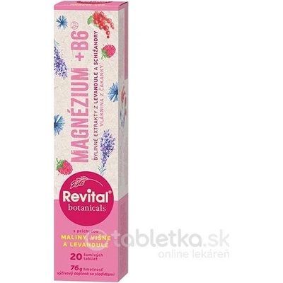 Vitar Revital Botanicals Magnézium+B6 šumivé tabliety 20 ks