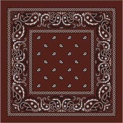 Woodrow Bandana šátek hnědá – Zboží Mobilmania