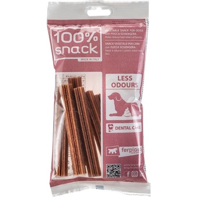 Ferplast Snack Medium - Dental Stick Snowflake Yucca - Натурални и вегетариански дентални стикове за кучета с юка, 105 гр