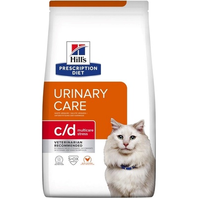 Hill's HILL'S PRESCRIPTION DIET Feline c/d Multicare Stress Суха храна за котки, с пилешко, 1.5 kg (052742284200)