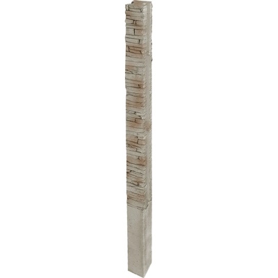 DITON Plotový systém QUICK WALL STONE Velikost: 15 × 15 × 320, Varianta: Quick wall stone - sloupek průběžný 240 béžový mix, Povrch: natur, reliéfní