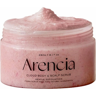 Arenica Fresh Cloud jemný tělový a vlasový peeling s levandulí a hruškou 260 g