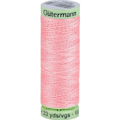 Polyesterové nitě Gütermann Jeans návin 30 m, střední, 659 růžová nejsv.