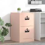 vidaXL Кабинет за файлове с чекмедже Розово 44 x 50 x 74, 5 см (891593)