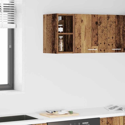 vidaXL Висящ шкаф Старо дърво 20 x 29, 5 x 40 см Инженерно дърво (884408)