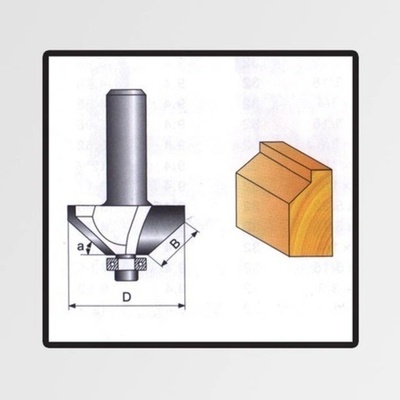 Fréza tvarová do dreva 35,5x15,9mm