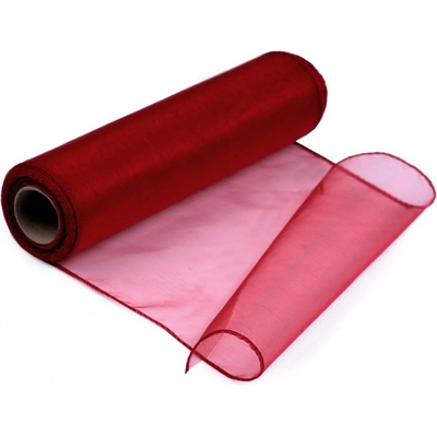 Prima-obchod Organza šíře 21 cm, barva 37 bordó