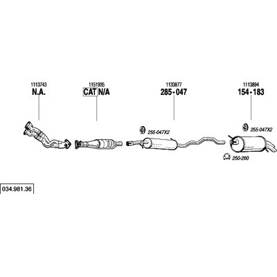 Bosal BS 250-365