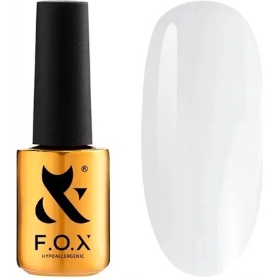 F.O.X. Top Tonal Hybridní Top na Nehty 7ml 001 Mléčný Poloprůhledný