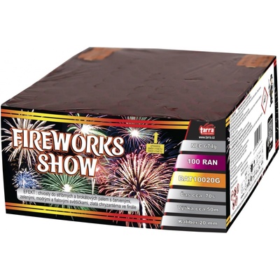 Ohňostroj Baterie výmetlic FIREWORKS SHOW 100 ran 4 1 Čína BAT10020G