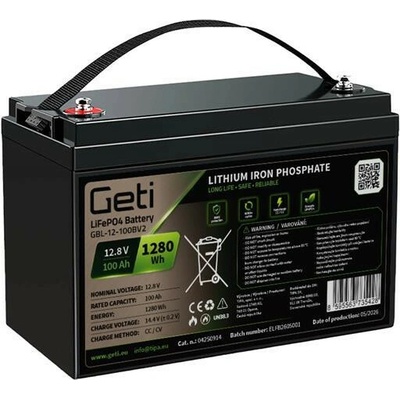 GETI LiFePO4 12,8V 100Ah GBL-12-100BV2 Bluetooth