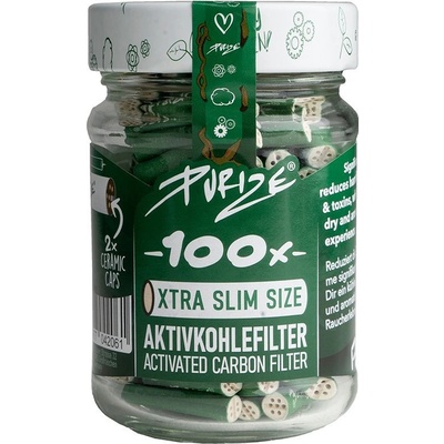 Purize xtra slim 5,9 mm filtre zelené sklo 100 ks