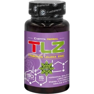 Cvetita Herbal TLZ | Tribulus Leuzea Zinc [30 Таблетки]