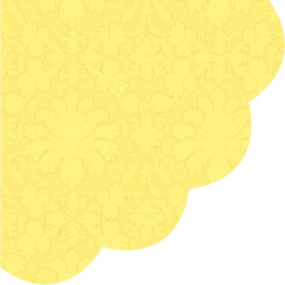 PAW servítky inspiration perforated yellow 32cm