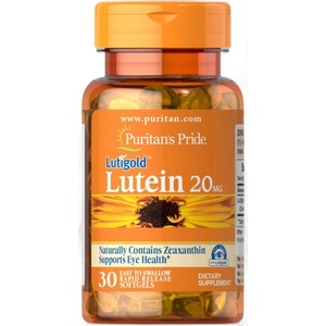 Puritan's Pride Lutein 20 mg with Zeaxanthin [30 Гел капсули]