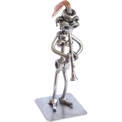 Kovová figurka Klarinetistka 17 cm