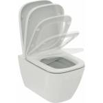 Ideal Standard Комплект за окачена тоалетна чиния Ideal Standard I. Life B без ринг, бял, с капак с плавно затваряне (T461401+T468301)