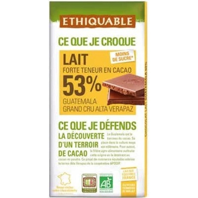 Ethiquable Bio Mléčná čokoláda 53% 100 g – Zboží Dáma
