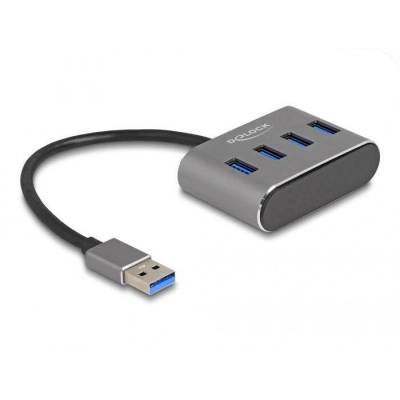 Delock HUB 4Port DeLOCK 4xUSB3.2 Сив (63190) (63190)