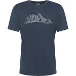 Jack Wolfskin Мъжка спортна тениска Jack Wolfskin Peak Graphic T-Shirt Sport shirt - New Mountain Midnight Sky (216-7658-0211)