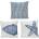 DECORIS ДЕКОРАТИВНА ВЪЗГЛАВНИЦА 875029 40х40х2.5см МОРСКА ЗВЕЗДА/МИДА (875029)