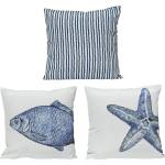 DECORIS ДЕКОРАТИВНА ВЪЗГЛАВНИЦА 875029 40х40х2.5см МОРСКА ЗВЕЗДА/МИДА (875029)