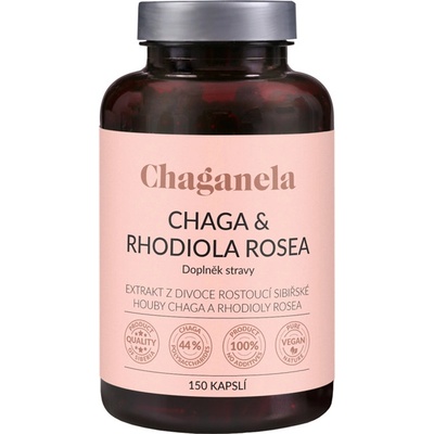 Chaganela Čaga s rodiolou rosea 150 kapslí