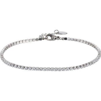 Free Style Tenisový náramok z chirurgickej ocele so zirkónmi MBSS220-25