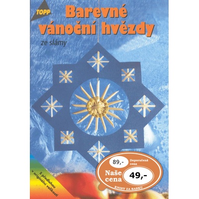 Barevné vánoční hvězdy ze slámy