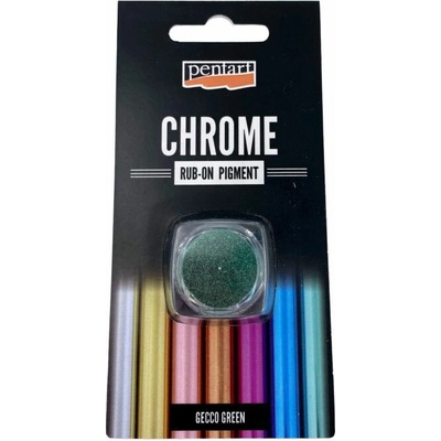 pentart Pigmentový prášek chrome efekt 0,5g - zelená