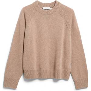 ARMEDANGELS Дамски пуловер ARMEDANGELS Women's Wool Knit Sweater Jumper - Soft Nougat (117-4050-0312)