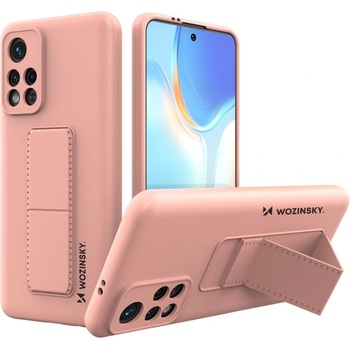 Wozinsky Кейс Wozinsky Kickstand Case Silicone, със стойка, за Xiaomi Poco M4 Pro 5G, Розов (9145576247549)