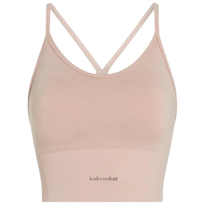 Icebreaker Merino Blend 260 Seamless Rib Strappy Tank Размер на сутиена: S / Цвят: розов