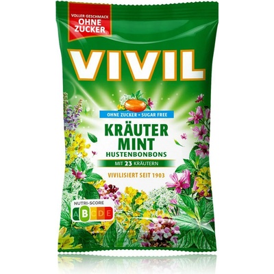 Vivil Bylinné mátové proti kašli bez cukru 120 g