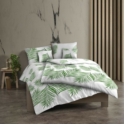 Kvalitex bavlna obliečky Tropical biela 140x220 70x90