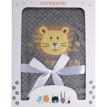 Image 1 of Cangaroo - Бебешко одеяло Freya 110/80 сив