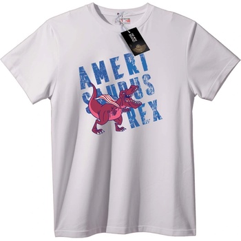 NOONEBRAND Тениска Патриотичен T-Rex - XS, Black