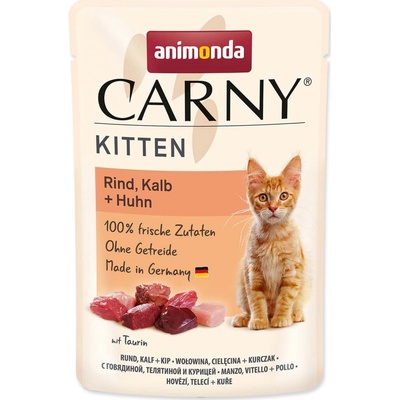 Animonda Carny Kitten hovädzie teľacie a hydina 85 g