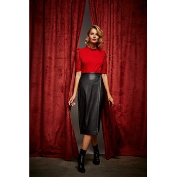 Moodo Миди пола в имитация на кожа Moodo Moodo | Cheren | ЖЕНИ | XS