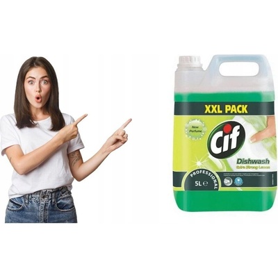 Cif Professional Extra Strong na nádobí Lemon 5 l – Zboží Dáma