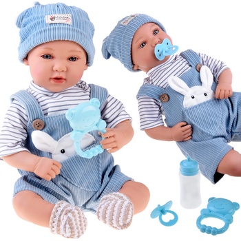 JOKO Interaktínva Bobas Chlapček s cumlíkom, flašou a hrkálkou