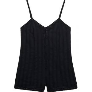 SUPERDRY Гащеризон Superdry Lace Cami Playsuit sleeveless romper - Black (Eclipse Navy)