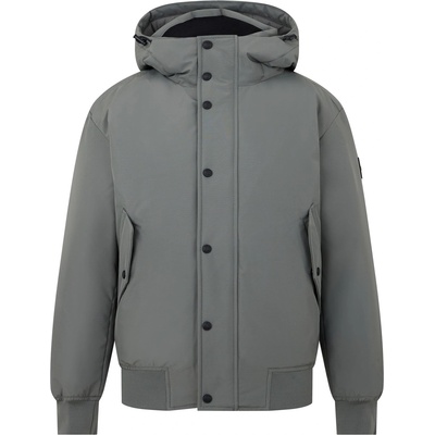BOSS Анорак BOSS Men's Osis Water Repellent Hooded Parka - Open Grey 076